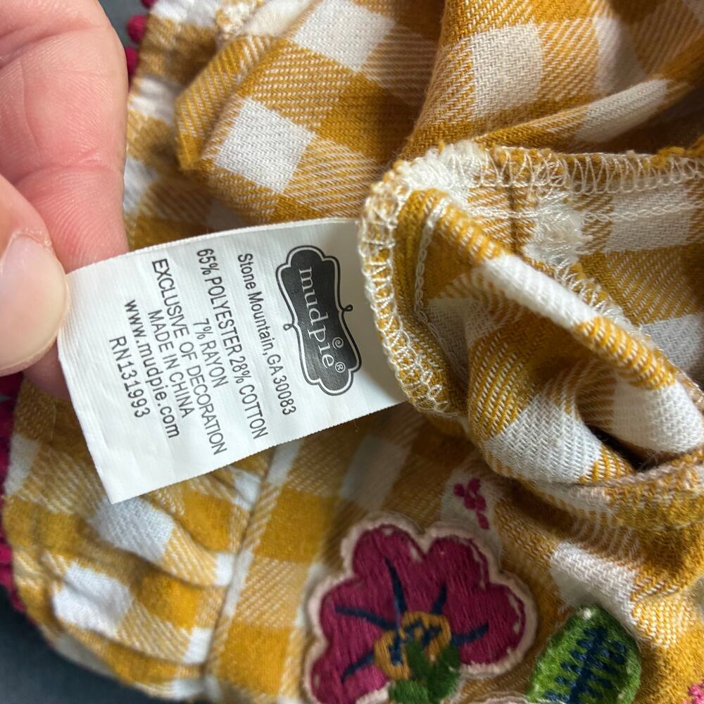 Mud Pie Thanksgiving Checkered coverall - Picture 5 of 6